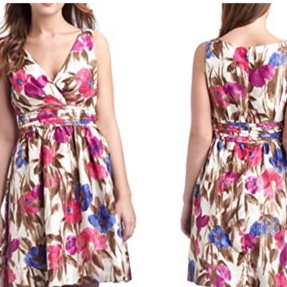 Eliza J Dresses & Skirts - ELIZA J New York Sleeveless Floral Fit and Flare Dress—SZ. 6